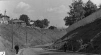 Перспектива от улицы Большевиков к реке Вятке. 1950-е годы. Фото 1 